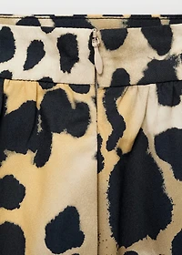 Leopard midi skirt
