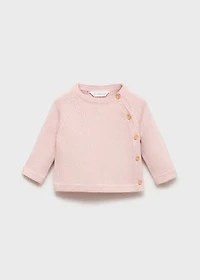 Buttons detail knit sweater