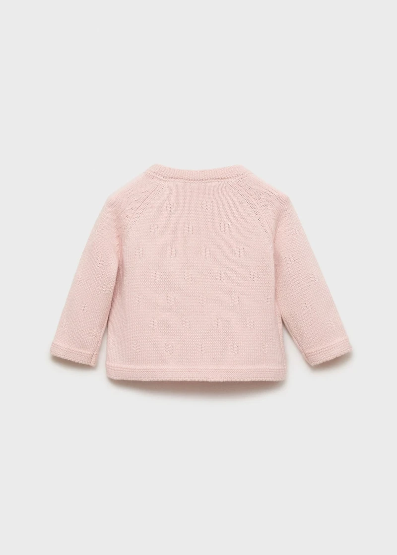 Buttons detail knit sweater