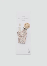 Printed brooch pacifier holder
