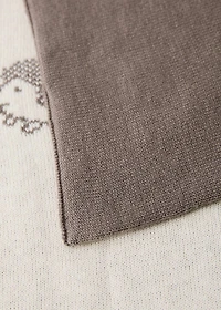 Jacquard children’s blanket with hedgehog design