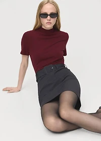 Short dress with belt