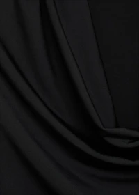 Draped neck top