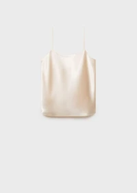 Satin top with straps