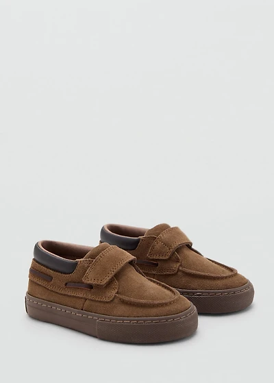 Velcro leather shoes