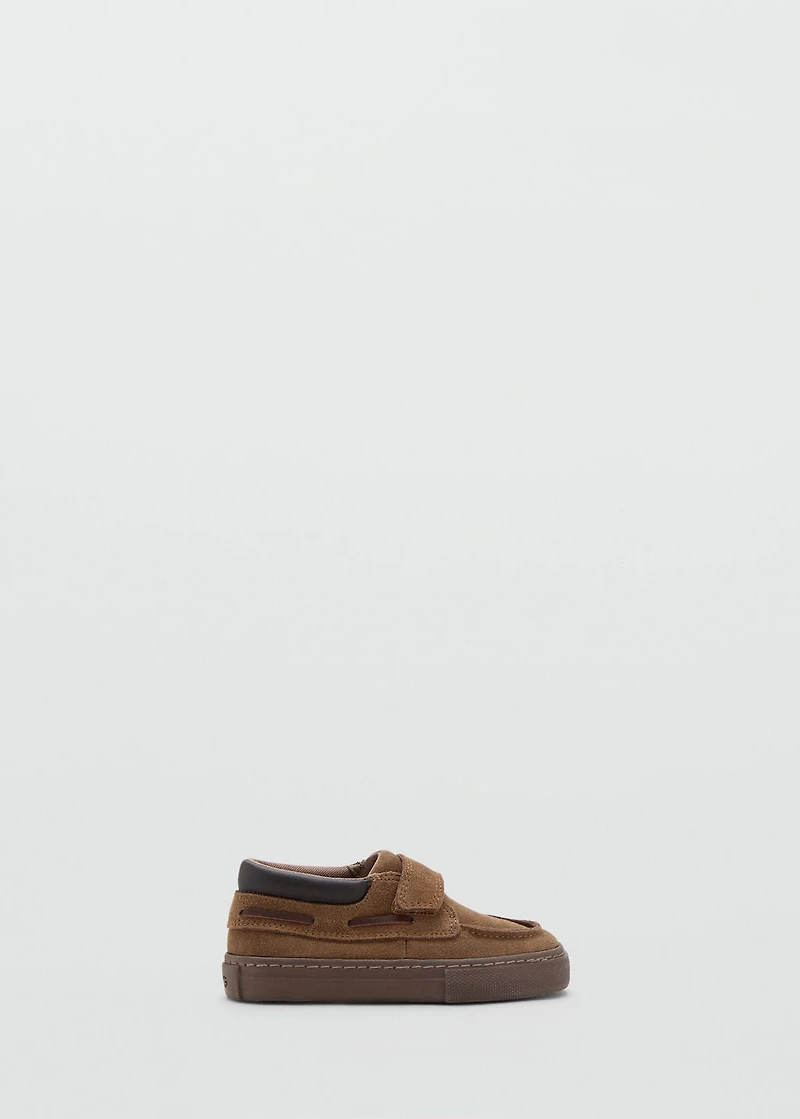 Velcro leather shoes
