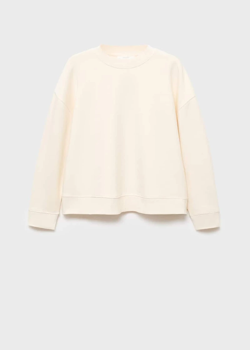 Fluid cotton sweatshirt