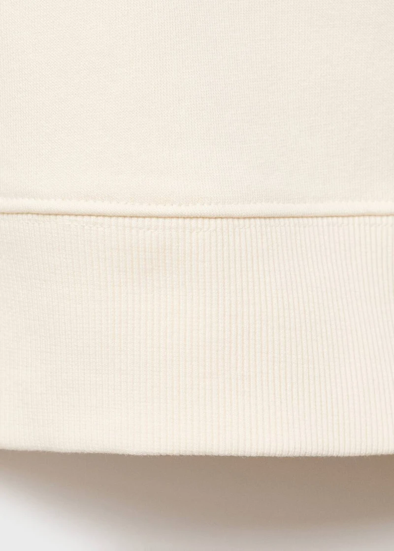Fluid cotton sweatshirt