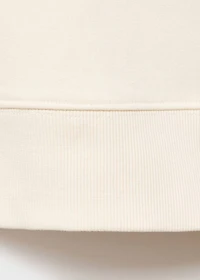 Fluid cotton sweatshirt