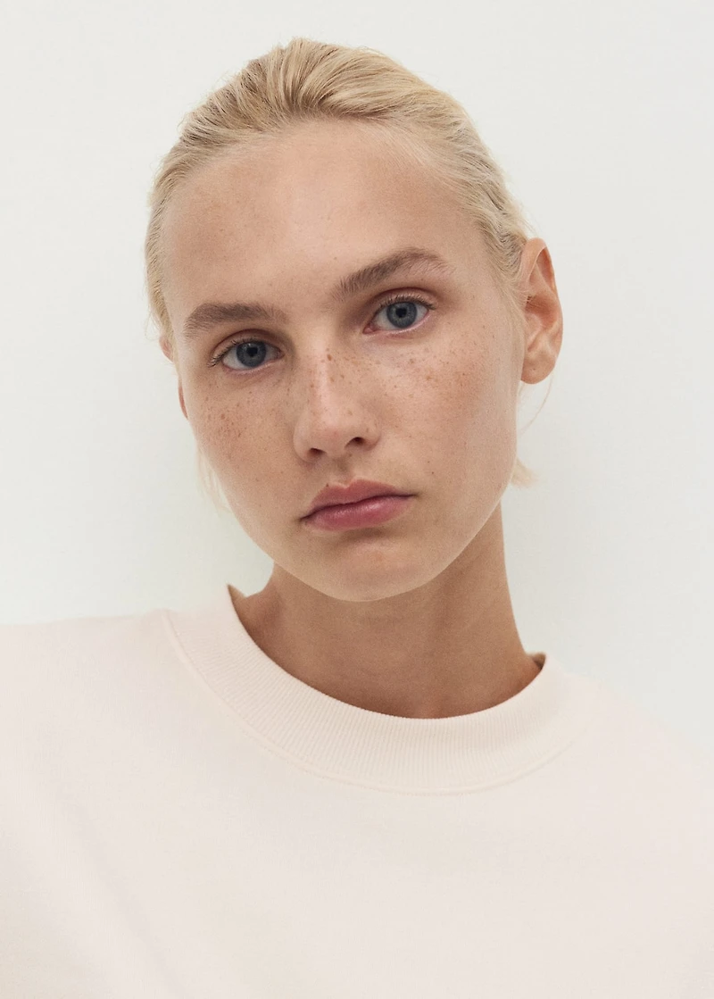 Fluid cotton sweatshirt