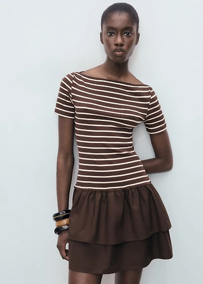 Mixed striped dress
