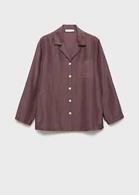 Silk long shirt