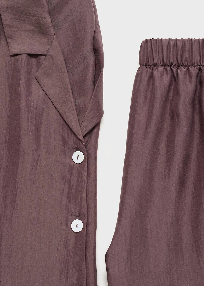 Silk long shirt