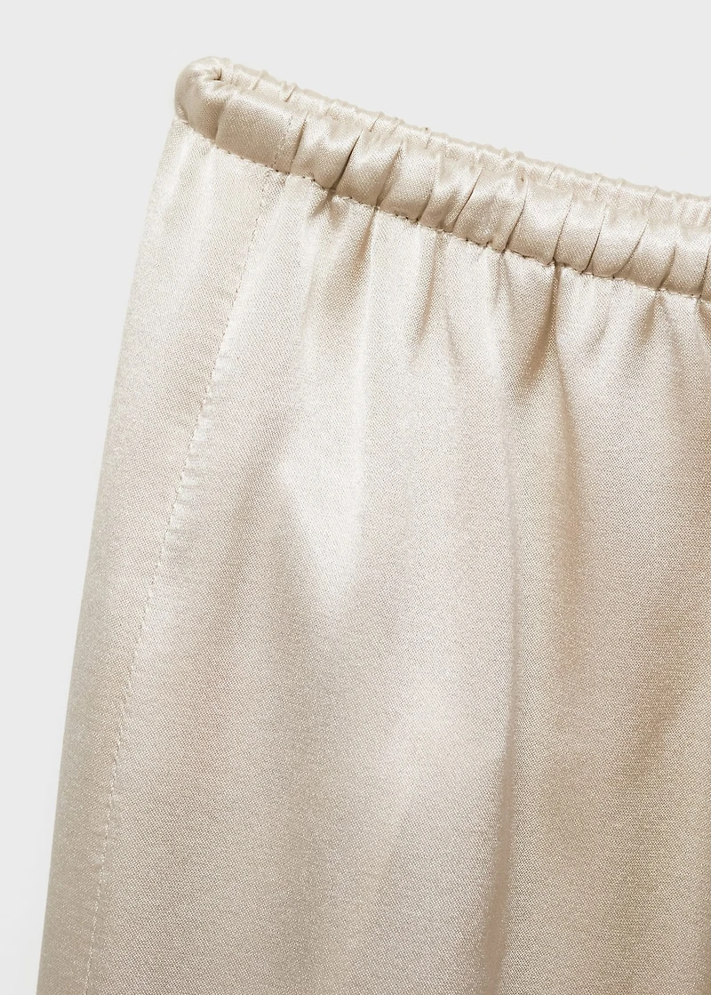 Silk pajama pants