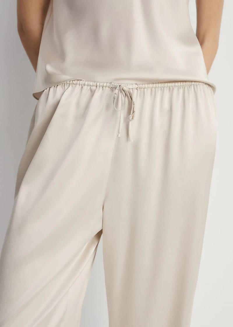 Silk pajama pants