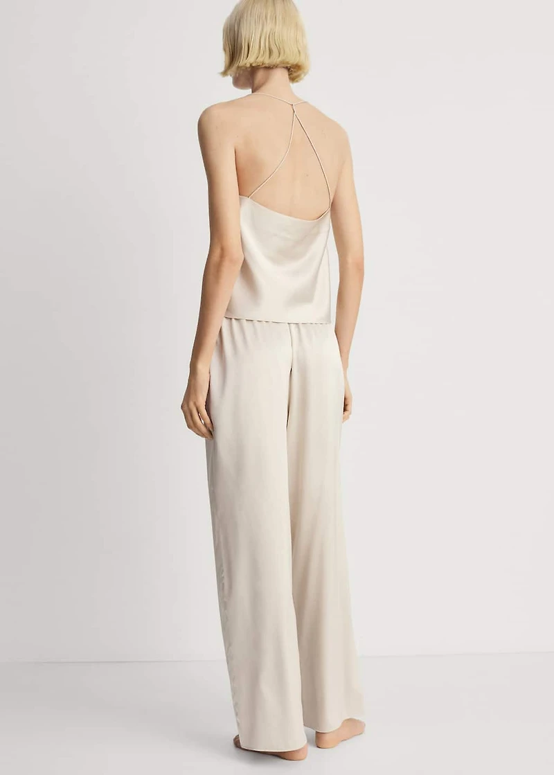 Silk pajama pants