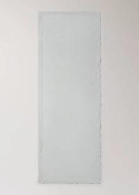 Cotton table runner with hemstitch detail