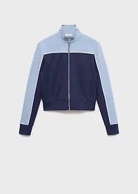 Two-tone fitted jacket