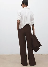 Straight pants suit lyocell