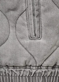 Quilted denim jacket