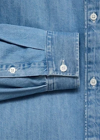 Denim shirt with pocket