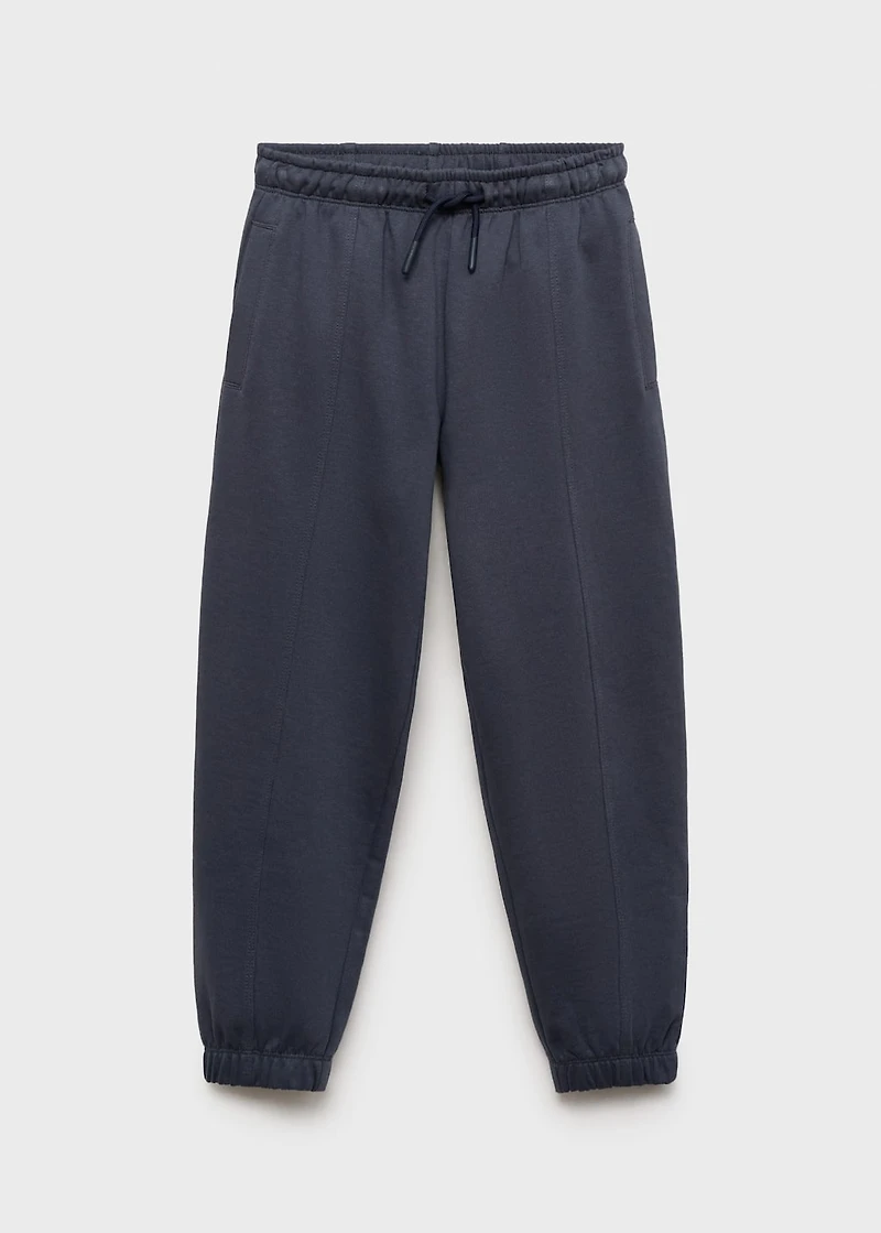 Cotton joggers with elastic waist