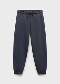 Cotton joggers with elastic waist