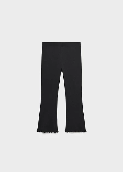 Ribbed flared leggings