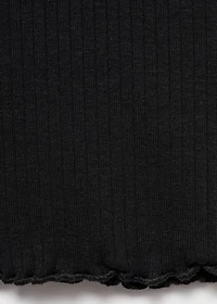 Ribbed flared leggings