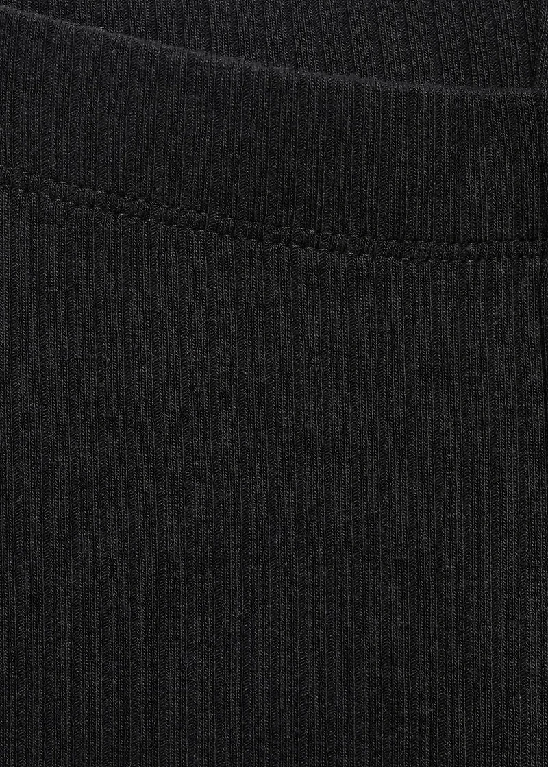 Ribbed flared leggings
