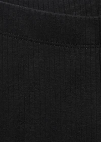 Ribbed flared leggings