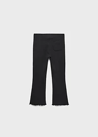 Ribbed flared leggings