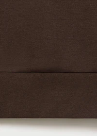 Regular-fit cotton sweatshirt with zipper