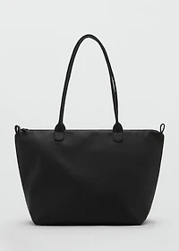 Leather-effect tote bag