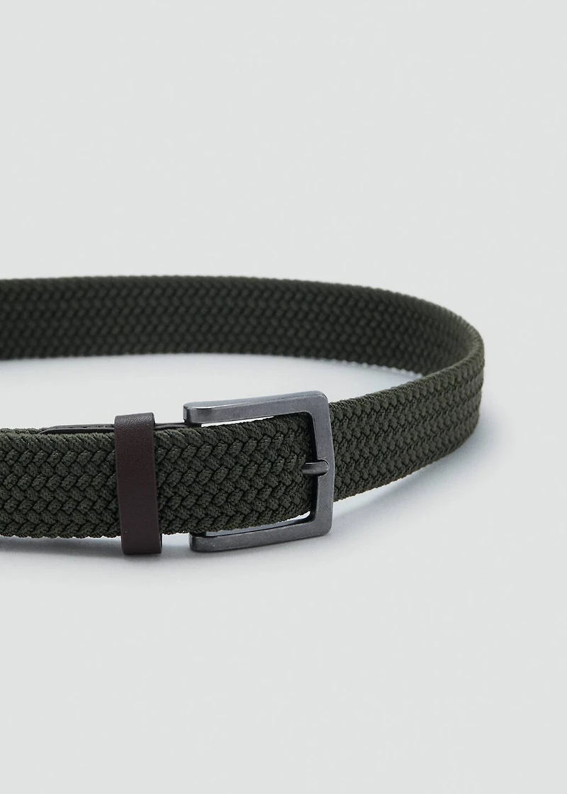 Braided elastic belt
