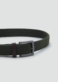 Braided elastic belt