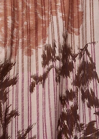 Pajama bottoms with blurred print