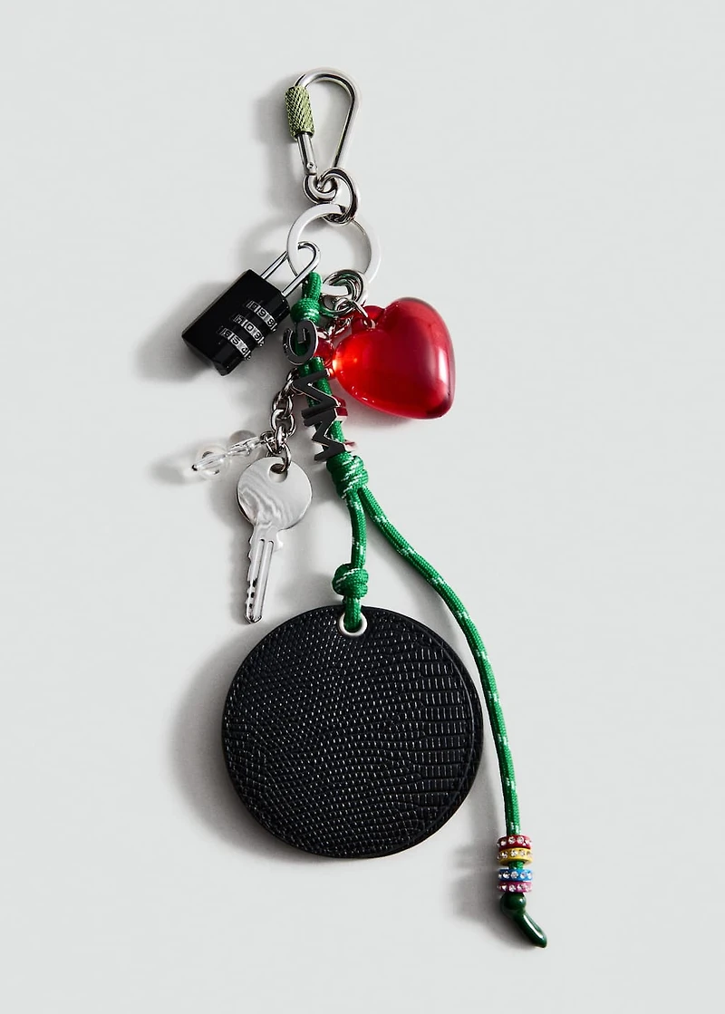 Multi-charm mirror keyring