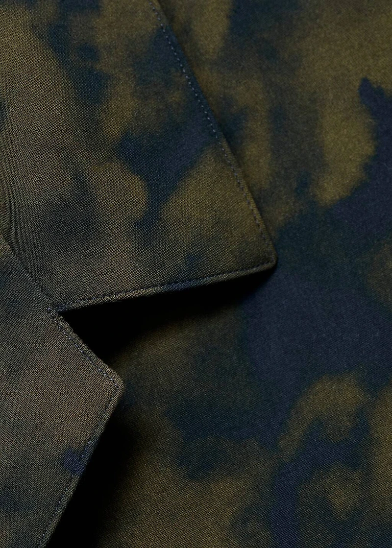 Printed fluid regular-fit shirt