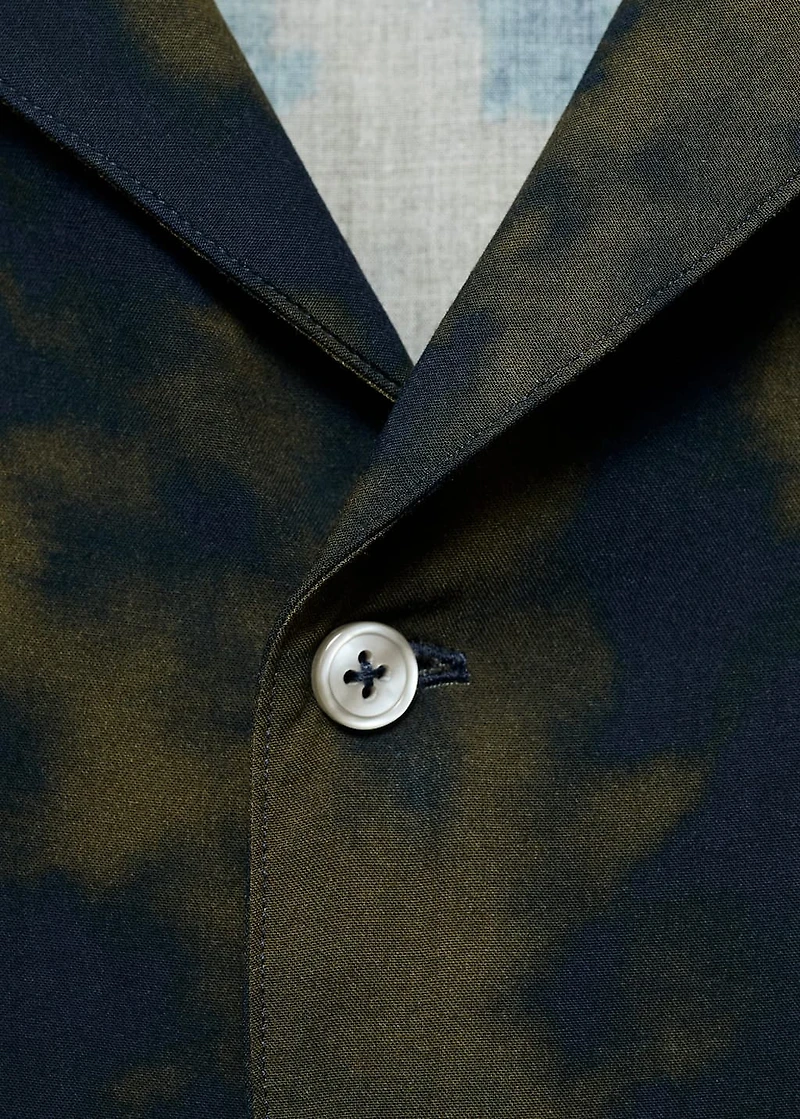 Printed fluid regular-fit shirt