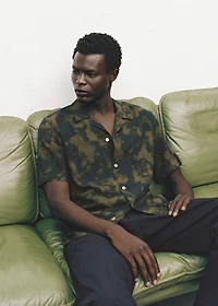 Printed fluid regular-fit shirt