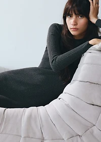 Ribbed knit dress