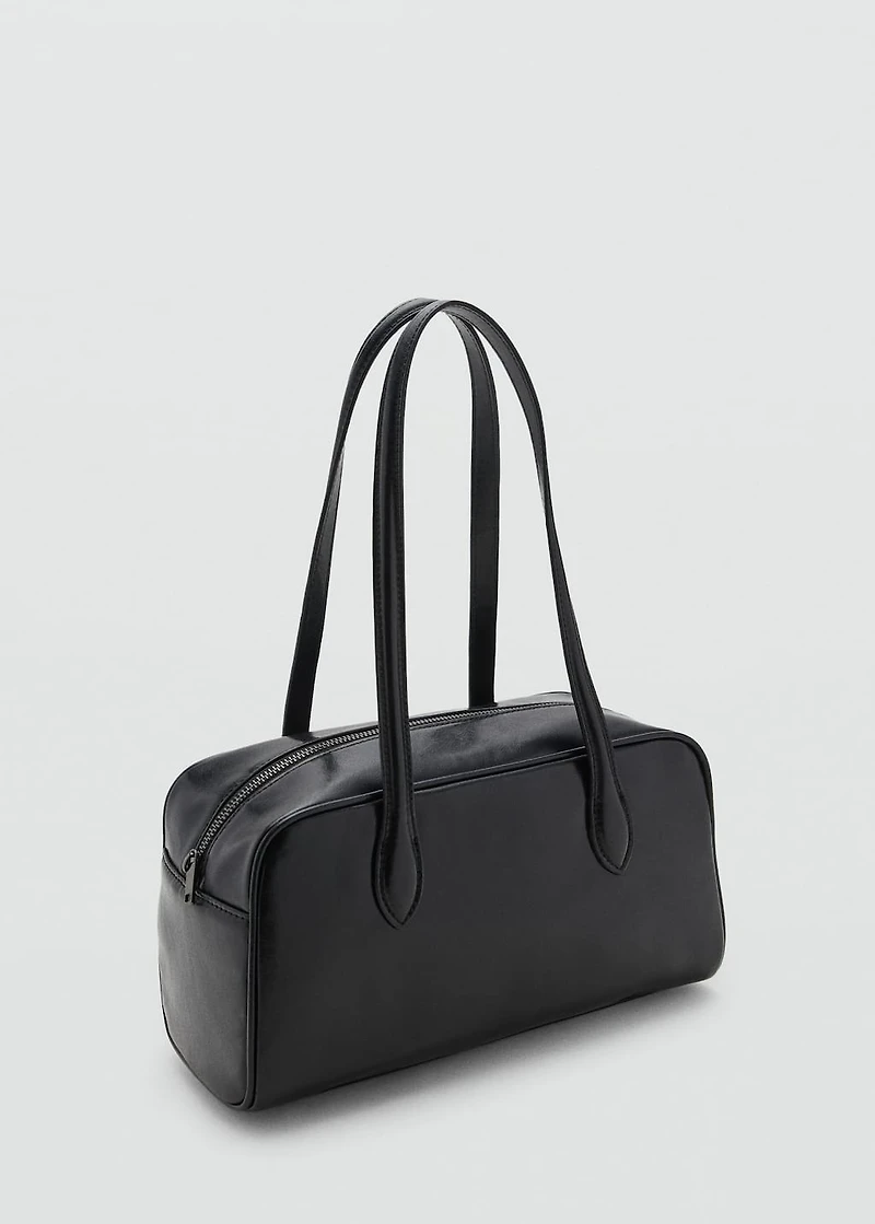 Bowling bag with leather-effect finish