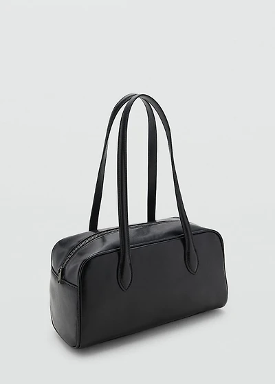 Bowling bag with leather-effect finish