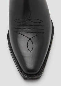Cowboy leather boots