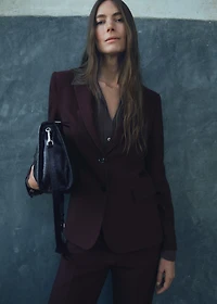Pinstripe suit jacket
