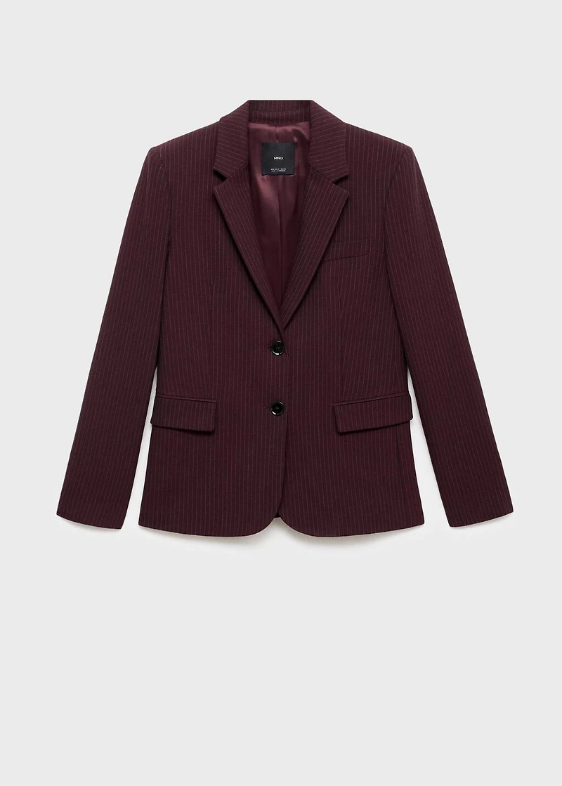 Pinstripe suit jacket