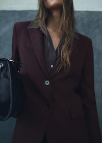 Pinstripe suit jacket