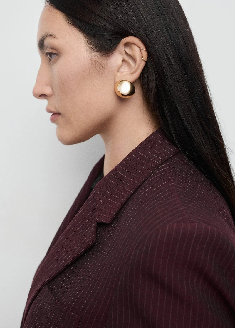 Straight-fit suit jacket