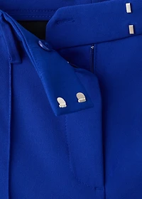 Straight mid-rise pants